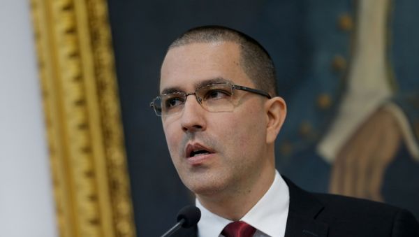 Venezuelan Foreign Minister Jorge Arreaza attends a news conference in Caracas, Venezuela, February 5, 2020.  - Sputnik International
