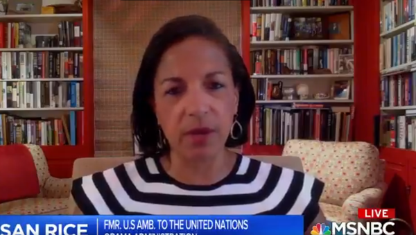 Screenshot of the video of Susan Rice during an MSNBC speaking about the upcoming election and Trump's supporters, 19 June 2020 - Sputnik International