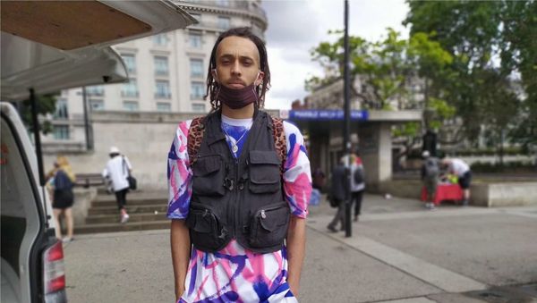 Phoenix, a musician and co-organiser, of a BLM protest in London. 20 June 2020 Phoenix, a musician and co-organiser, of a BLM protest in London. 20 June 2020 - Sputnik International