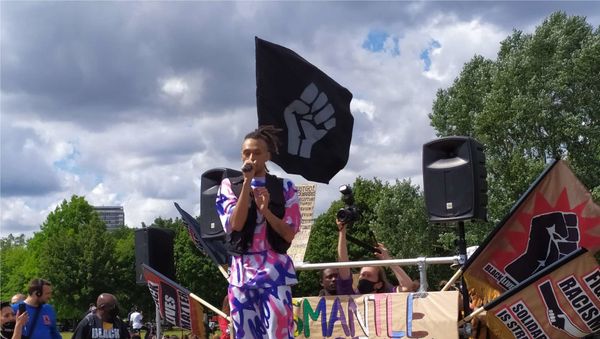 Musician Phoenix tells crowd that the system can't be reformed without attention to the least vulnerable being given. Musician Phoenix tells crowd that the system can't be reformed without attention to the least vulnerable being given. - Sputnik International