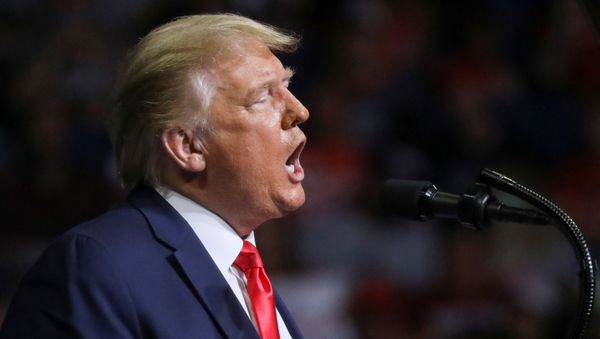 U.S. President Donald Trump speaks during his first re-election campaign rally in several months in the midst of the coronavirus disease (COVID-19) outbreak, at the BOK Center in Tulsa, Oklahoma, U.S., June 20, 2020. - Sputnik International