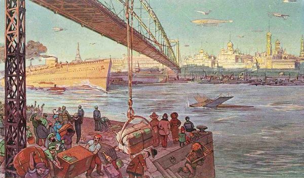Future Almost Here? Artistic Impression of 23rd Century Moscow in Series of Imperial Era Postcards Future Almost Here? Artistic Impression of 23rd Century Moscow in Series of Imperial Era Postcards - Sputnik International