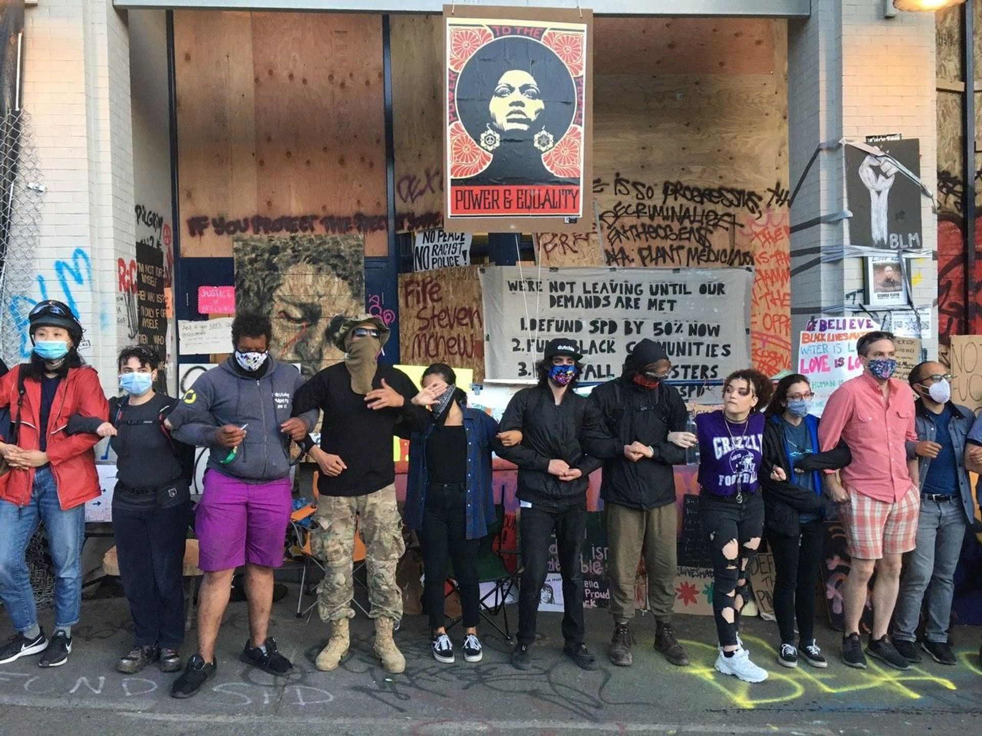 Seattle protesters against racism and police brutality in June 2020 Seattle protesters against racism and police brutality in June 2020 - Sputnik International, 1920, 07.09.2021