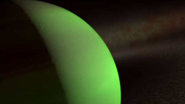 illustration of AU Mic b exoplanet - Sputnik International
