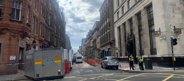 Police Presence on West George Street, Glasgow Police Presence on West George Street, Glasgow - Sputnik International