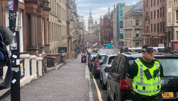 Police Presence on West George Street, Glasgow - Sputnik International