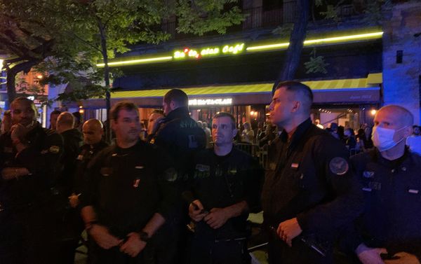 French officers protest against Castaner's announcements in front of the Bataclan on 26-27 June 2020 French officers protest against Castaner's announcements in front of the Bataclan on 26-27 June 2020 - Sputnik International