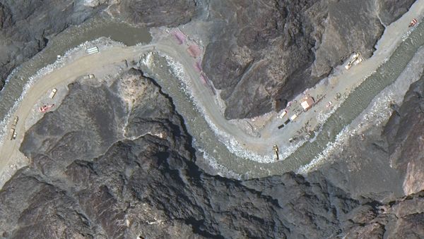 Maxar WorldView-3 satellite image shows close up view of road construction near the Line of Actual Control (LAC) border in the eastern Ladakh sector of Galwan Valley June 22, 2020. Maxar WorldView-3 satellite image shows close up view of road construction near the Line of Actual Control (LAC) border in the eastern Ladakh sector of Galwan Valley June 22, 2020. - Sputnik International