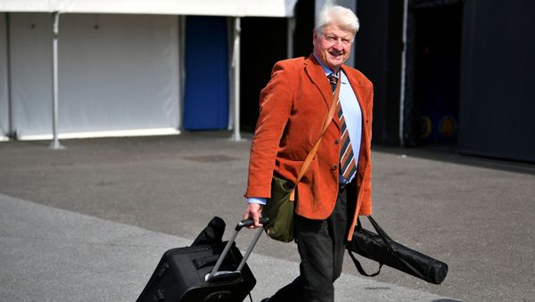 FILE PHOTO: Stanley Johnson, father of Boris Johnson, arrives at a hustings event with Britain's Conservative Party leadership candidates Boris Johnson and Jeremy Hunt, in Exeter, Britain, June 28, 2019. - Sputnik International