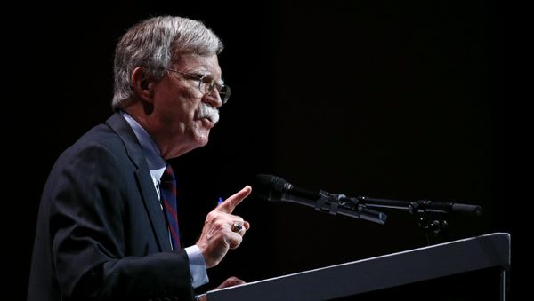 National security adviser John Bolton speaks at the Christians United for Israel's annual summit, Monday, July 8, 2019, in Washington - Sputnik International