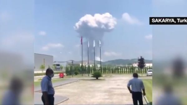 Explosion rocks fireworks factory in Turkey’s Sakarya   - Sputnik International