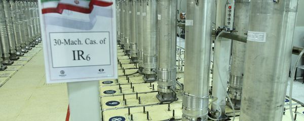 This photo released on Tuesday, Nov. 5, 2019, by the Atomic Energy Organization of Iran shows centrifuge machines in Natanz uranium enrichment facility in central Iran. Iran announced on Monday that had started gas injection into a 30-machine cascade of advanced IR-6 centrifuges in Natanz complex - Sputnik International