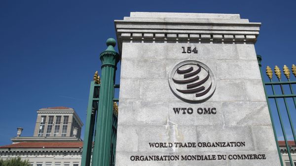 A logo is pictured on the headquarters of the World Trade Organization (WTO) in Geneva, Switzerland, June 2, 2020.  - Sputnik International