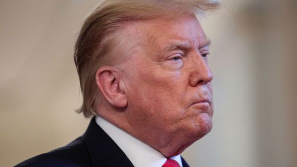 U.S. President Donald Trump attends a Spirit of America Showcase event in the Cross Hall of the White House in Washington, U.S., July 2, 2020 - Sputnik International
