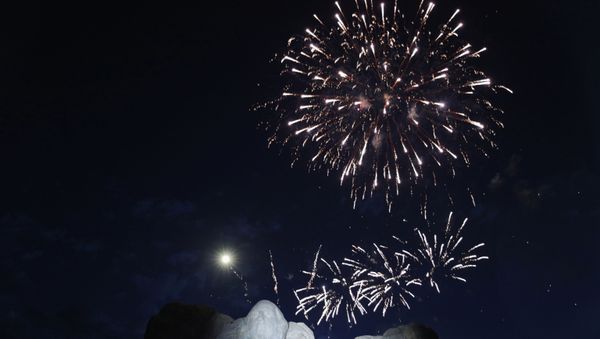 South Dakota's U.S. Independence Day Mount Rushmore fireworks celebrations seen at Mt. Rushmore in Keystone, South Dakota, U.S., July 3, 2020 - Sputnik International