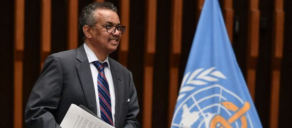 World Health Organization (WHO) Director-General Tedros Adhanom Ghebreyesus arrives at a news conference organized by Geneva Association of United Nations Correspondents (ACANU) amid the COVID-19 outbreak, caused by the novel coronavirus, at the WHO headquarters in Geneva Switzerland July 3, 2020.  - Sputnik International