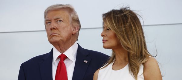 President Donald Trump and first lady Melania Trump stand onstage during a Salute to America event on the South Lawn of the White House, Saturday, 4 July 2020, in Washington President Donald Trump and first lady Melania Trump stand onstage during a Salute to America event on the South Lawn of the White House, Saturday, 4 July 2020, in Washington - Sputnik International