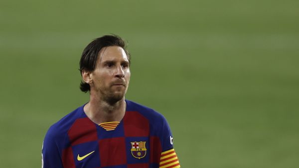 Barcelona's Lionel Messi during the Spanish La Liga soccer match between Sevilla and FC Barcelona at the Ramon Sanchez-Pizjuan stadium in Seville, Spain, Friday, June 19, 2020 - Sputnik International