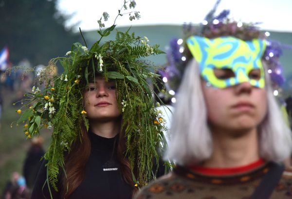 Girls during Ivan Kupala festivities in Ukraine Girls during Ivan Kupala festivities in Ukraine - Sputnik International