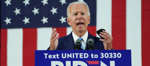 FILE PHOTO: Democratic U.S. presidential candidate and former Vice President Joe Biden speaks about the Trump administration's handling of the coronavirus pandemic during a campaign event in Wilmington, Delaware, U.S., June 30, 2020 FILE PHOTO: Democratic U.S. presidential candidate and former Vice President Joe Biden speaks about the Trump administration's handling of the coronavirus pandemic during a campaign event in Wilmington, Delaware, U.S., June 30, 2020 - Sputnik International