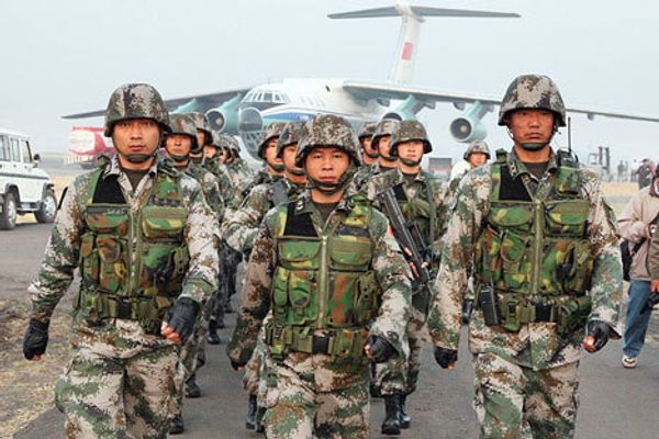 Some 3,000 troops deployed for Russian-Chinese anti-terror drills - Sputnik International