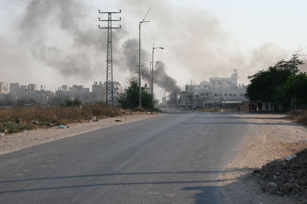 Egypt-Gaza border tunnel destroyed by Israeli airstrike Egypt-Gaza border tunnel destroyed by Israeli airstrike - Sputnik International