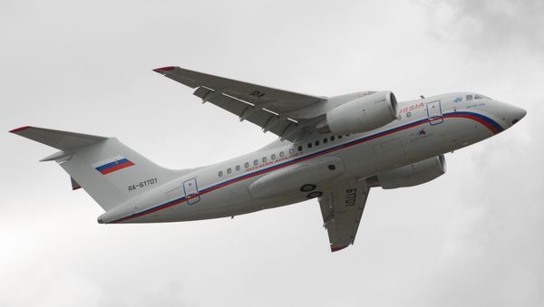 Russian-Ukrainian Antonov An-148 regional jet unveiled in Voronezh Russian-Ukrainian Antonov An-148 regional jet unveiled in Voronezh - Sputnik International