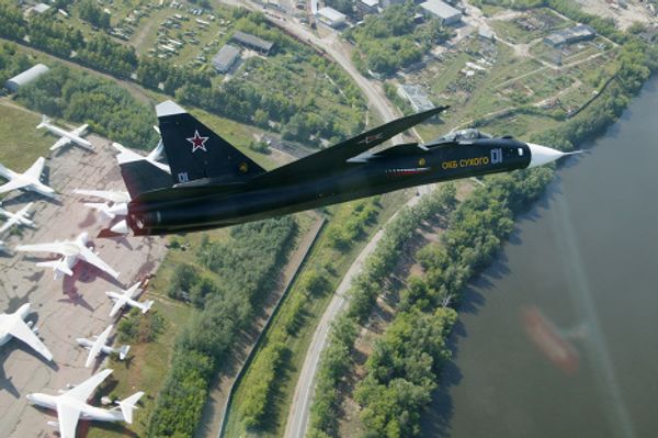 The experimental Su-47 Berkut multirole fighter - Sputnik International