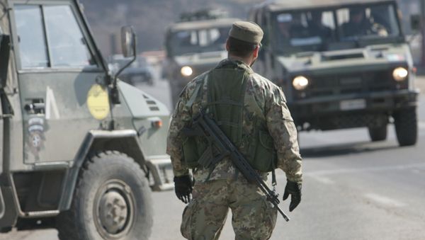 Checkpoint outside Pristina - Sputnik International