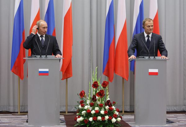 Russian Prime Minister Vladimir Putin on a working visit to Poland - Sputnik International