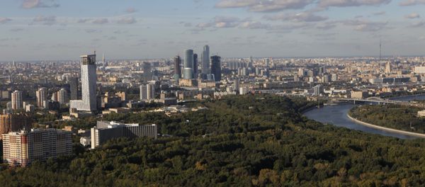 Bird's eye view of Russian capital from Moscow University tower Bird's eye view of Russian capital from Moscow University tower - Sputnik International