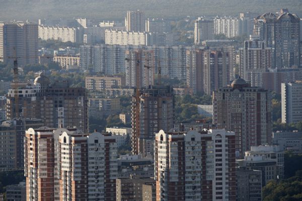 Bird's eye view of Russian capital from Moscow University tower - Sputnik International