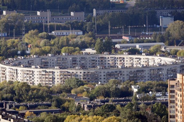 Bird's eye view of Russian capital from Moscow University tower - Sputnik International