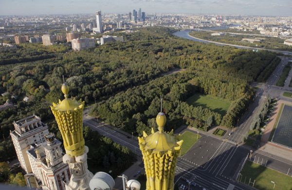 Bird's eye view of Russian capital from Moscow University tower - Sputnik International