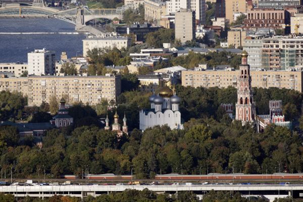 Bird's eye view of Russian capital from Moscow University tower - Sputnik International