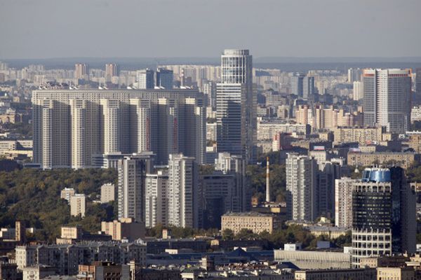 Bird's eye view of Russian capital from Moscow University tower - Sputnik International