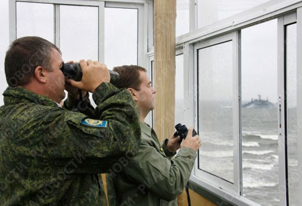 President Medvedev visits Baltic Fleet’s Khmelyovka firing range President Medvedev visits Baltic Fleet’s Khmelyovka firing range - Sputnik International