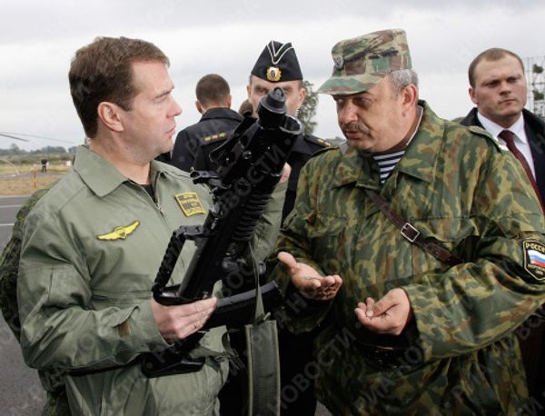 President Medvedev visits Baltic Fleet’s Khmelyovka firing range President Medvedev visits Baltic Fleet’s Khmelyovka firing range - Sputnik International