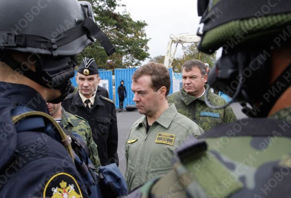 President Medvedev visits Baltic Fleet’s Khmelyovka firing range President Medvedev visits Baltic Fleet’s Khmelyovka firing range - Sputnik International