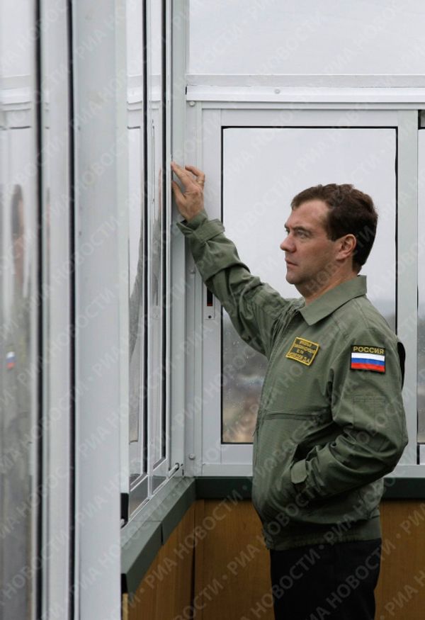 President Medvedev visits Baltic Fleet’s Khmelyovka firing range President Medvedev visits Baltic Fleet’s Khmelyovka firing range - Sputnik International