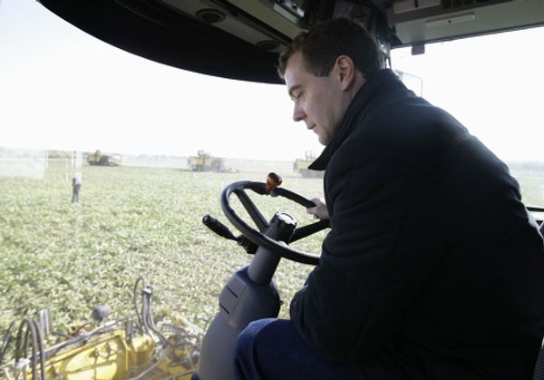 President Dmitry Medvedev in Oryol Region President Dmitry Medvedev in Oryol Region - Sputnik International