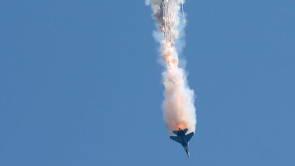 Libyan Air Force MiG-23 fighter crashes at air show in Tripoli Libyan Air Force MiG-23 fighter crashes at air show in Tripoli - Sputnik International