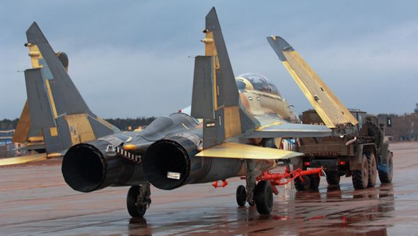The Russian aircraft-building corporation MiG begins work on a program of flight tests of MiG-29K/MiG29KUB shipborne fighters - Sputnik International