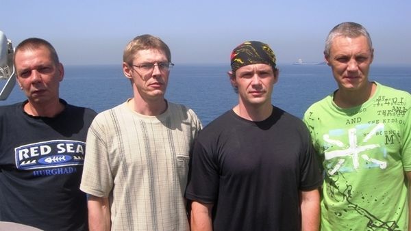 The sailors: Igor Abronychev, Yevgeniy Chernov, Roman Grigorovich, Sergei Seroshtanov - Sputnik International