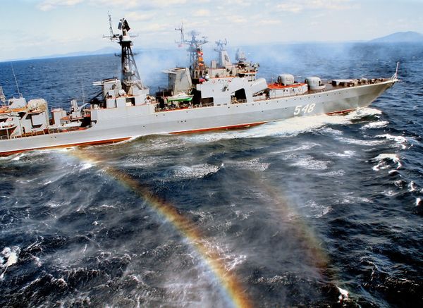 Three Russian warships have so far participated in the mission — the Baltic Fleet's Neustrashimy (Fearless) frigate, and the Pacific Fleet's Admiral Vinogradov and Admiral Panteleyev destroyers - Sputnik International