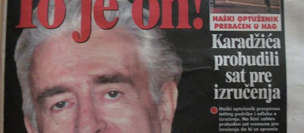 Article about Radovan Karadzic in Belgrade's Blitz newspaper Article about Radovan Karadzic in Belgrade's Blitz newspaper - Sputnik International