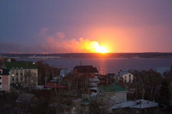 Military depot fire in Ulyanovsk  - Sputnik International