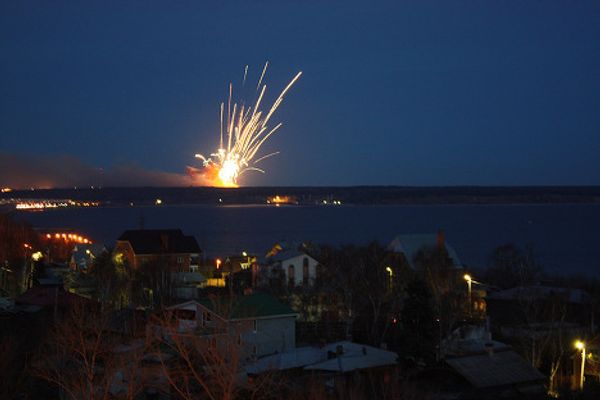 Military depot fire in Ulyanovsk  - Sputnik International