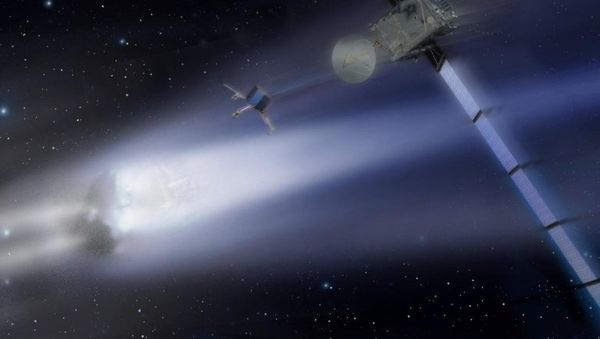By studying the comet and its tail of dust and gas, it is possible to discover the material from which the Earth and other planets were formed. - Sputnik International