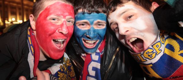Russian fans to attend Russia vs. Slovenia 2010 World Cup qualifier play-off Russian fans to attend Russia vs. Slovenia 2010 World Cup qualifier play-off - Sputnik International